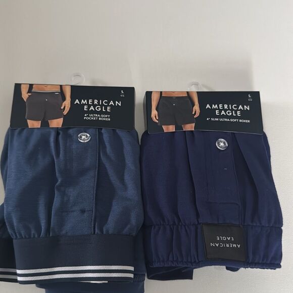 American Eagle Pocket Boxers Mens Large Ultra Soft 2 Pack - Picture 1 of 2